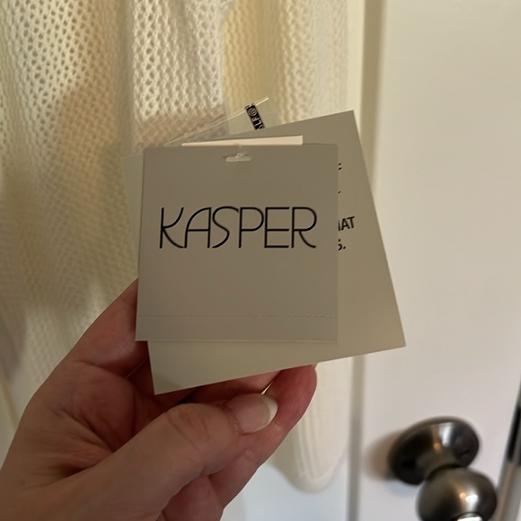 Kasper white cardigan size medium - Picture 4 of 5